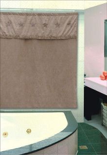 Western Star Shower Curtain Polyester Suede Feel Fabric Matches Listed 