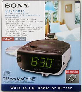 SONY DREAM MACHINE ICF CD815 FM/AM Clock Radio CD Player  NEW