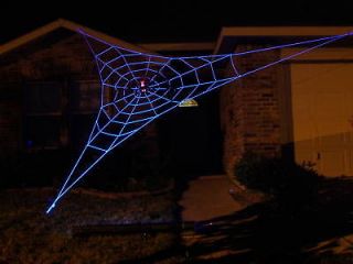 20 Almost GIANT GlowWeb Rope Spider Web Halloween yard Prop Gemmy 