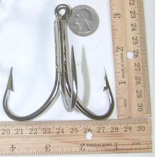 pc 10/0 Stainless Steel welded treble hook use for Pier Gaff 