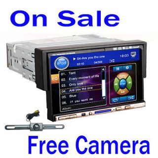   Din Motorized Touch Screen Car DVD Player Bluetooth Ipod TV+Camera