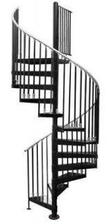 60 IRC Code Steel Spiral Stair Kit 114.5H   123.5H