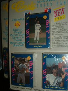   TWO(2)@CLASSIC BASEBALL BOARD GAMES@VINTAGE@MLB@1990@150 PLAYER CARDS