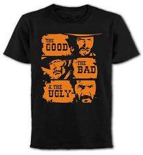   The Bad & The Ugly   T Shirt, Classic Spaghetti Western Movie, Clint