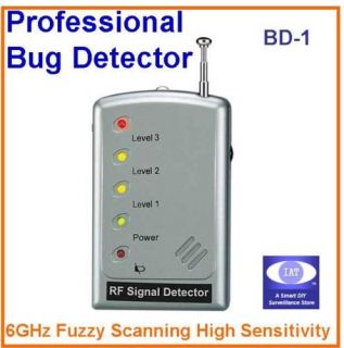 Prof. RF Bug Detector find Hidden GPS, Spy Camera, 6GHz