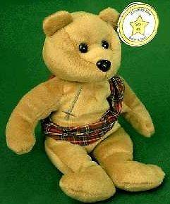 CELEBRITY BEAR Star #05 MEL GIBSON Braveheart TEDDY Plush Bean Bag Toy