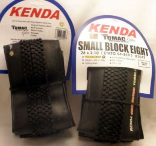 KENDA 26 X 2.1 2.10 TUBELESS SMALL BLOCK 8 EIGHT TIRES