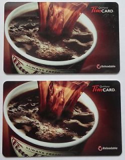   listed Collectible Tim Horton`s Coffee Reloadable  Newest Card ~2012