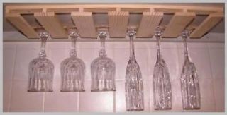 10 wine glass stemware holder rack under cabinet new (shorter than 