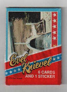 1974 Topps Evel Knievel Unopened Wax Pack   MINT