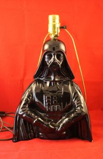 Star Wars Ceramic Darth Vader Lamp   Works   no Shade Very Unique
