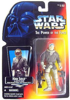 STAR WARS FIGURE Han Solo in HOTH Gear with Blaster Pistol& 1995 by 