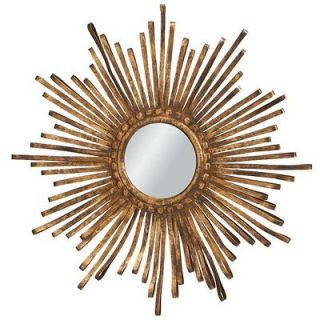 Midwest CBK Sunburst Golden Metal Ribbon Mirror