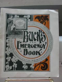 Bucks Emergency Book, Bucks Stoves & Ranges, Baker Ogden Co., old 