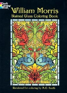 William Morris Stained Glass Coloring Book by William Morris 2000 