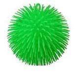 GREEN 5 Puffer Ball autism sensory fidget stress tactile toy