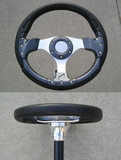 RZR 12.5 dark carbon fiber steering wheel GEM Ranger star 