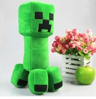   fans art Minecraft Creeper 4 legs Green Love Plush Doll toy 12inchs