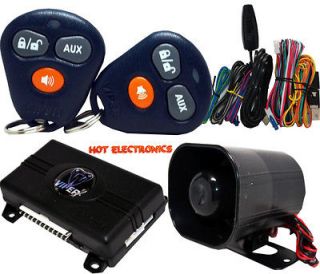   350 Security System With Keyless 3 Channel Car Alarm With 2 Remotes