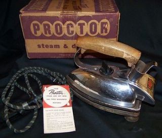 antique steam iron in Collectibles