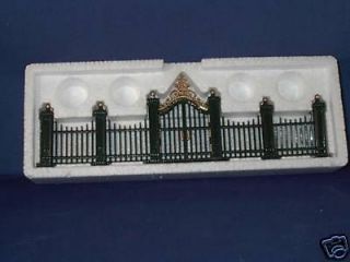 dept 56 wrought iron fence in Heritage Village