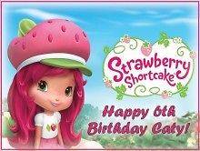 Strawberry Shortcake #1 Edible CAKE Icing Image topper frosting 