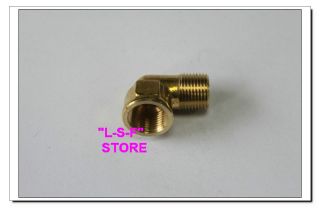   Brass Pipe 90 Deg 3/8 NPT Street Elbow Forged Fitting Fuel Air Boat