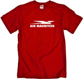 Air Mauritius Retro Logo Mauritian Airline T Shirt