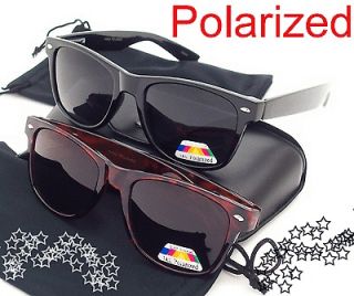WAYFARER Sunglasses 2 PACK POLARIZED Lenses BLACK & TORT Vintage Style 