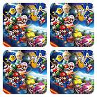 Super Mario Luigi Rosalina Peach Mario And Sonic Tails Coaster Mat Set 