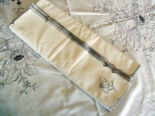   MADEIRA Ecru 66x100 Tablecloth Set (12) Napkins 16 Floral Motif NWOT