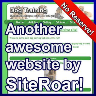 Dog Training Website Business For Sale