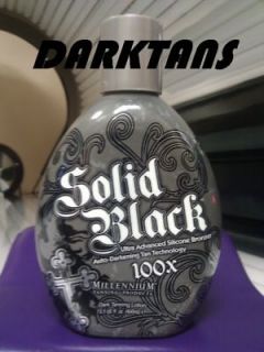 Millennium Solid Black 100x Tanning Bed Lotion New 2011