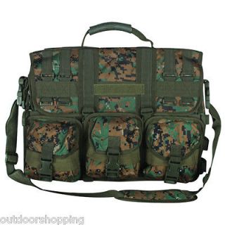 Digital Woodland Camouflage RUGGED CLASSIC TACTICAL FIELD BRIEFCASE 