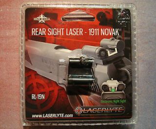 Laserlyte 1911 Red Rear Sight Laser RL 19N LED Dot Sig Colt Ed Brown 