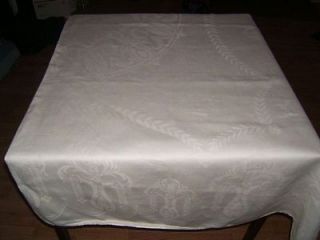   Vintage Linens Antique Linen Double Damask Linen Tablecloths