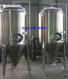 Glacier Tanks 3 BBL 95 Gallon Conical Fermenter Non Jacketed SS304