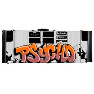 Postal Monkey Electric Guitar Case and Tuner   Psycho Graffiti NEW