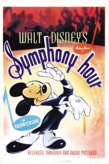 Disney Symphony hour Mickey Mouse cult cartoon poster print