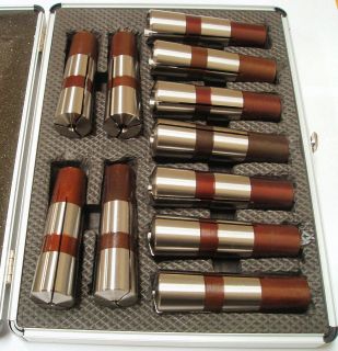 RDGTOOLS 11PC 3MT COLLET SET IMPERIAL WITH MERIC DRAWBAR FOR BOXFORD
