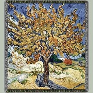 VAN GOGH MULBERRY TREE Master Art Tapestry Afghan Throw Blanket