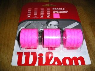 Wilson Profile Overgrips For Tennis 3 Pack Pink