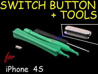 Power Switch Lock Top Key Button Repair Part Unit+Tool for iPhone 4 S 