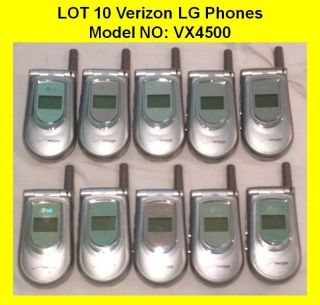 LOT 10 LG VX4500 4500 Verizon Cell Phones   Includes Batteries and 