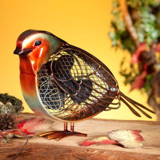 Robin Redbreast Bird Figurine Fan by Deco Breeze