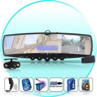 Wireless Rearview Mirror and Camera with Bluetooth Handsfree Kit/ 