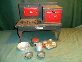 Empire Metal Wares Electric Stove & oven Childs Toy/Salesman Sample w 