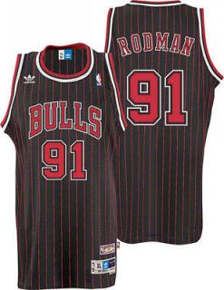   Jersey adidas Black Throwback Swingman #91 Chicago Bulls Jersey