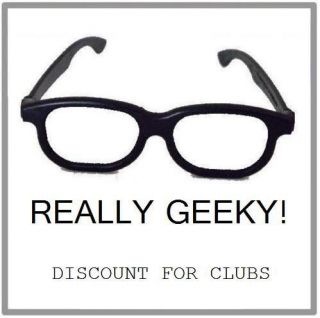 Geek / Nerd Glasses   Black   Fancy Dress