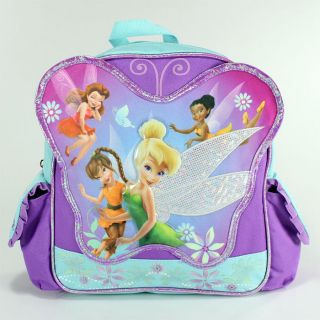   Tinkerbell 10 Small Purple Butterfly Backpack Bag Fairies   Tinker